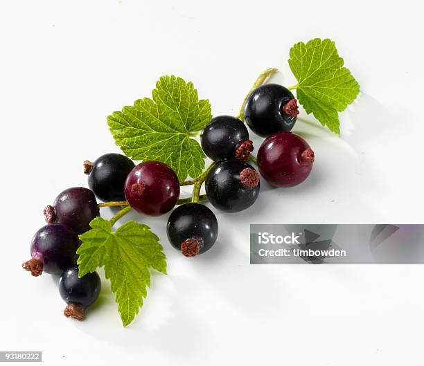 Blackcurrants And Leaves Stock Photo - Download Image Now - Black Currant, Color Image, Horizontal