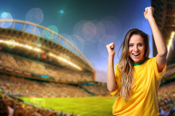 istock Brazilian fan cheering at the stadium 931804572