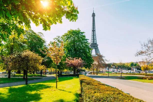 Eiffel tower in Paris, France