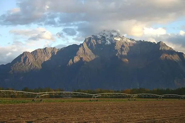 Photo of Pioneer Peak frosted with Snow