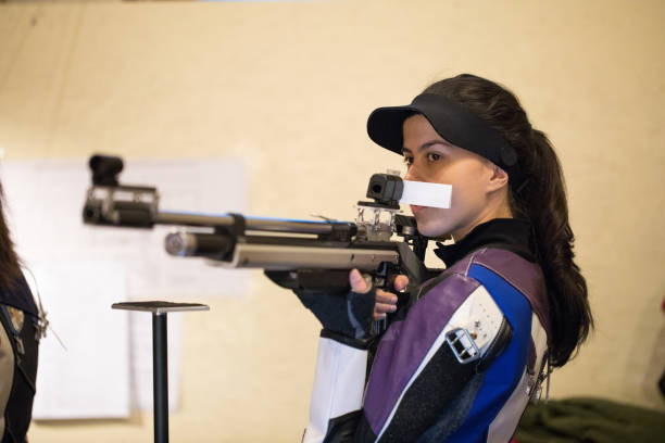 istock Young Women in shooting sport 931814822