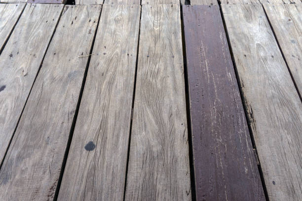 istock Old wood plank texture background., Painted wood table , old texture 931815128