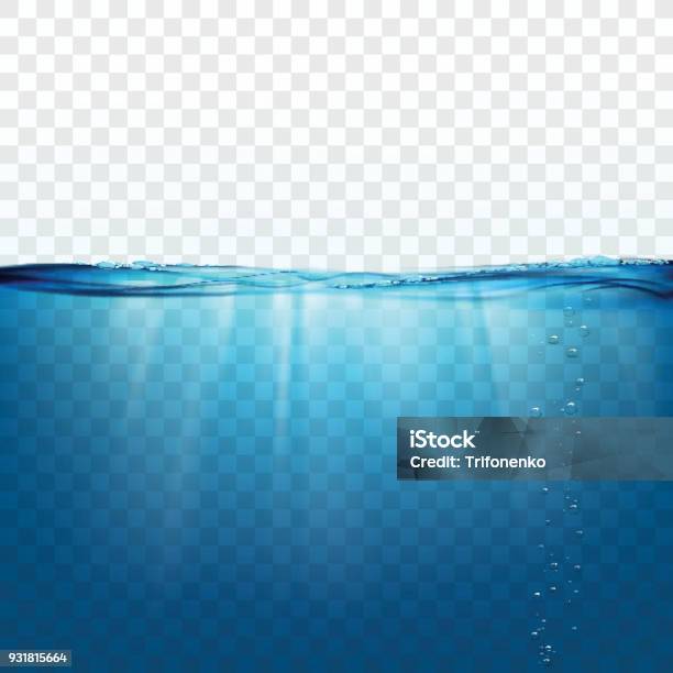 Water Wave Surface Stock Illustration - Download Image Now - Water, Water Surface, Underwater