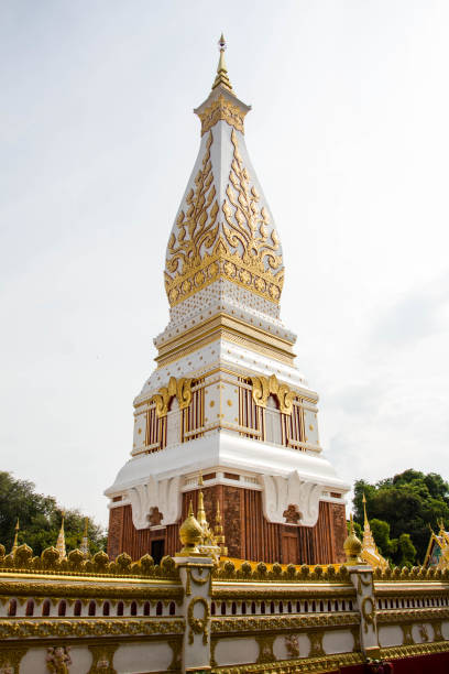 istock Phra That Phanom White Pagoda, attractions in Nakhon Phanom, Thailand 931819712