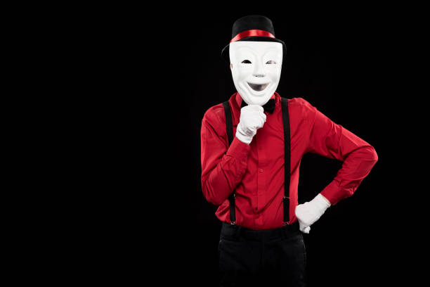 Male actor acting on the stage