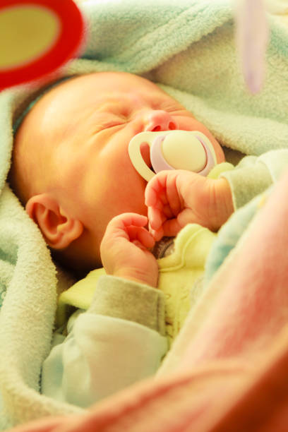 istock Little newborn sad baby crying 931823662