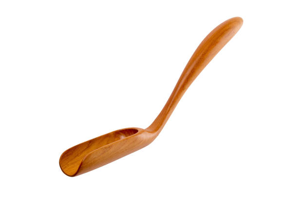 istock Empty wooden scoop isolated on a white background 931823936