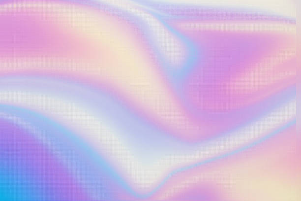 Holographic neon glow background. Wallpaper stock photo