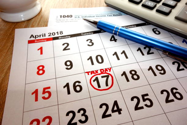istock USA tax due date marked on calendar 931825080