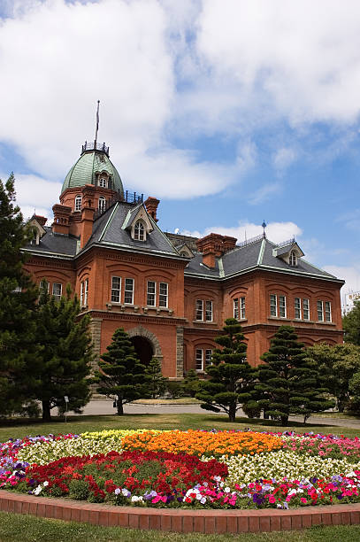 istock Old Hokkaido Government Building (Akarengo) 93182580