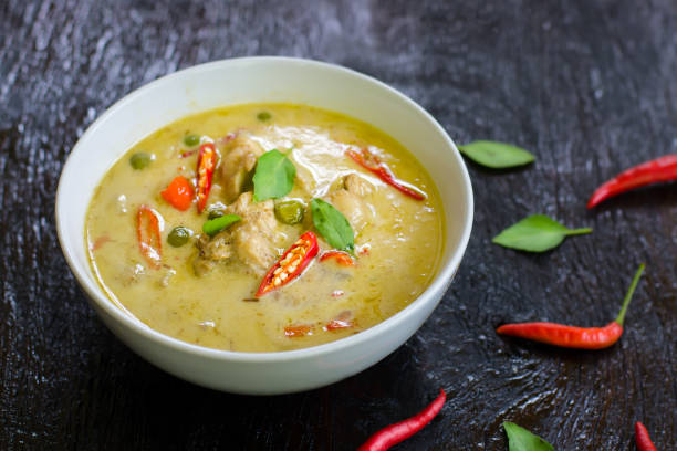istock Thai food, green curry chicken with coconut curry 931839410