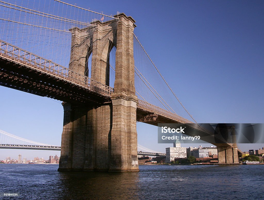 Ponte de Brooklyn - Royalty-free Acender Foto de stock