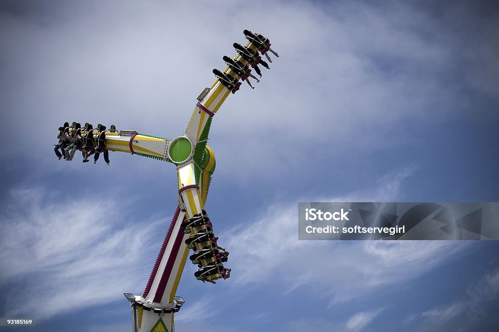 Carnaval de la foire du comté de trajet - Photo de Maison du rire libre de droits