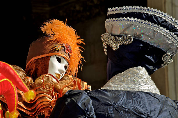 istock Couple of venetian masks 93185713