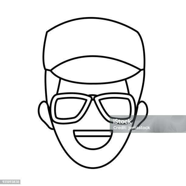 Man Face Character People Contour Image Stock Illustration - Download Image Now - Adult, Adults Only, Avatar