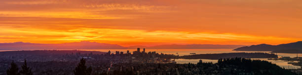 istock panoramic sunset view from mountaintop, Burnaby Mountain, British Columbia, Canada 931896788