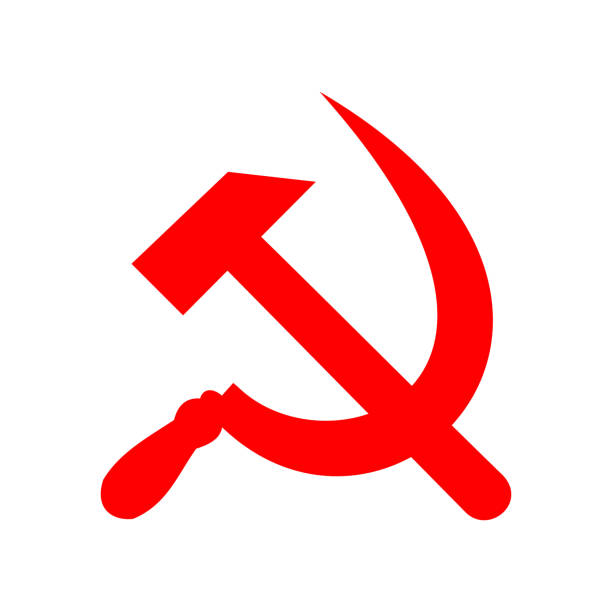 sickle and hammer Soviet Union sickle and hammer symbol socialist symbol stock illustrations