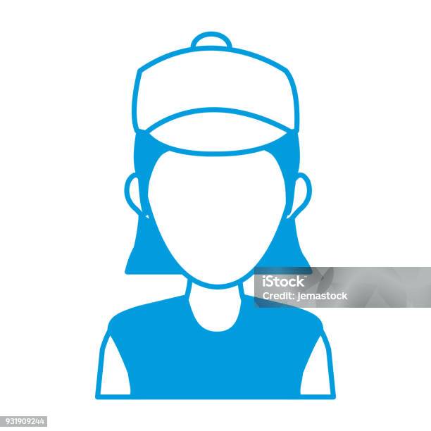 Portrait Woman Character Avatar Employee Icon Stock Illustration - Download Image Now - Adult, Avatar, Blank