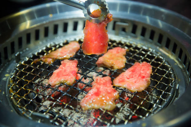 istock Beef grilled on yakiniku stove 931921798