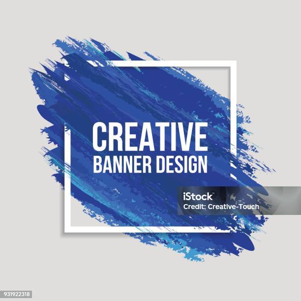 Colored Creative Banners Stock Illustration - Download Image Now - Border - Frame, Logo, Paint