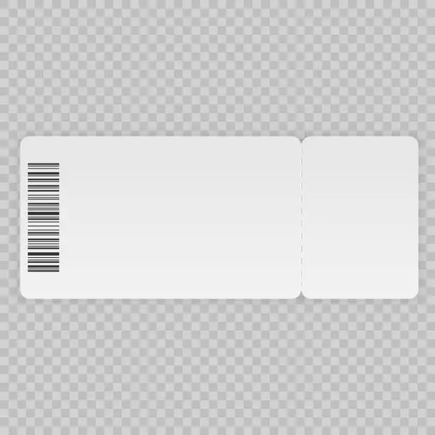 Vector illustration of Ticket template