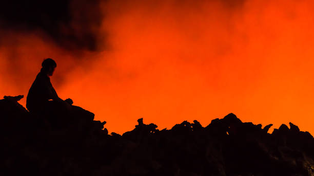 istock Erta Ale volcano Danakil Depression Ethiopia, eruption. 931933814