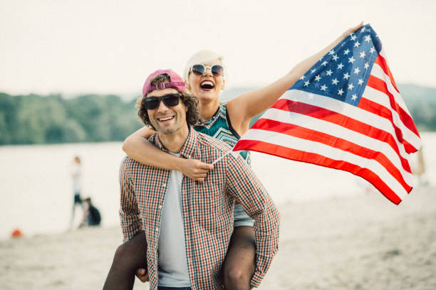 istock Celebrating 4th July in USA 931937374