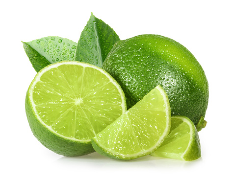 Lime isolated on white background