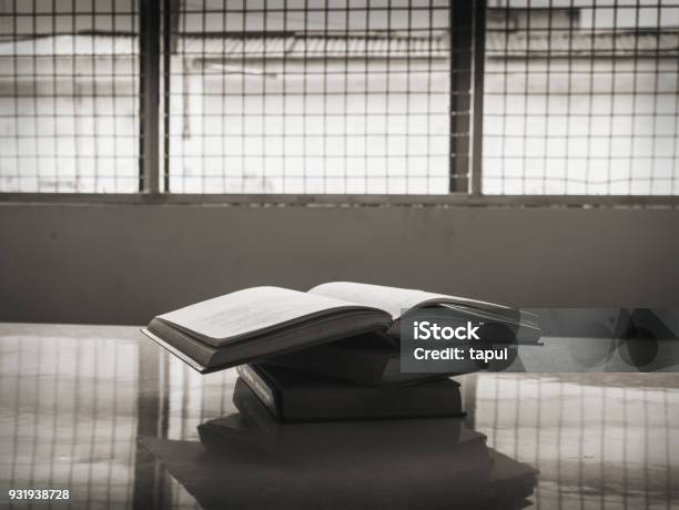 Books In Prison Concept Of Freedom Of Thought Stock Photo - Download Image Now - Prison, Education, Book