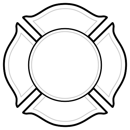 Black And White Firefighter Logo