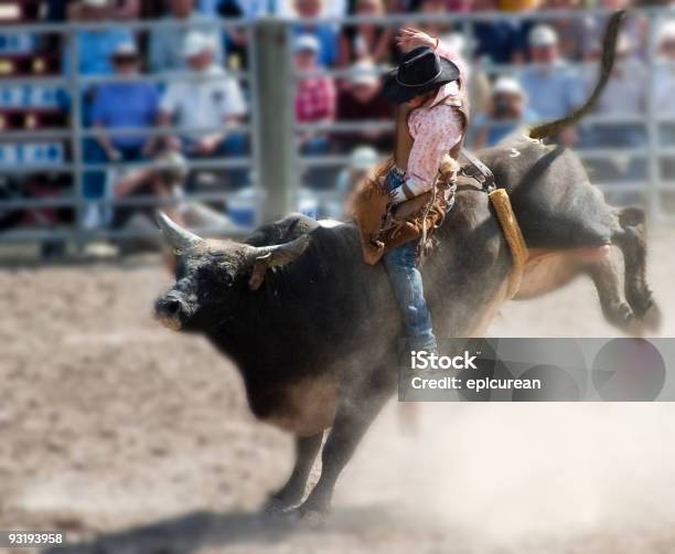 Chi Dice Cowboys Non Indossa Rosa - Fotografie stock e altre immagini di Rodeo - Rodeo, Toro - Bovino, Cowboy