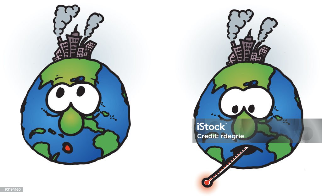 Global Warming? Cartoon stock illustration Global Warming? Cartoon stock illustration