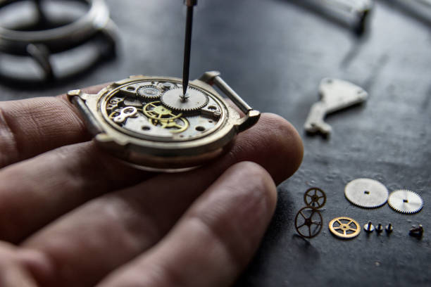 istock Watchmaker is repairing the mechanical watches in his workshop 931957128