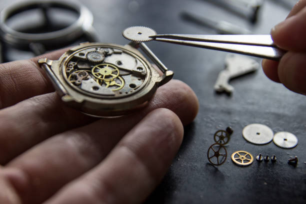 istock Mechanical watch repair 931957164