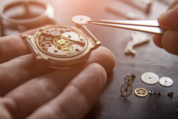 istock Watchmaker is repairing the mechanical watches in his workshop 931957238