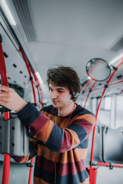 istock Hipster enjoys a bus ride through the capital 931961800