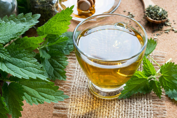 istock A cup of nettle tea with stinging nettles 931968470