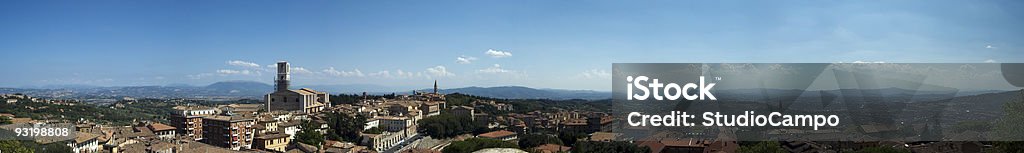Panorama-Perugia - Lizenzfrei Anhöhe Stock-Foto