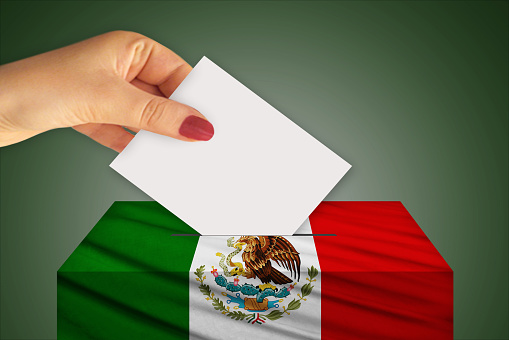 Election in Mexico, USA - voting at the ballot box