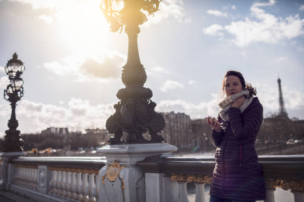 istock Beautiful woman at Paris 932021492