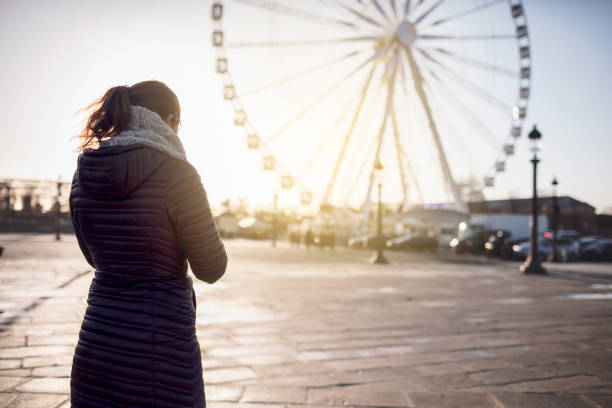 istock Woman on streets of Paris 932022418