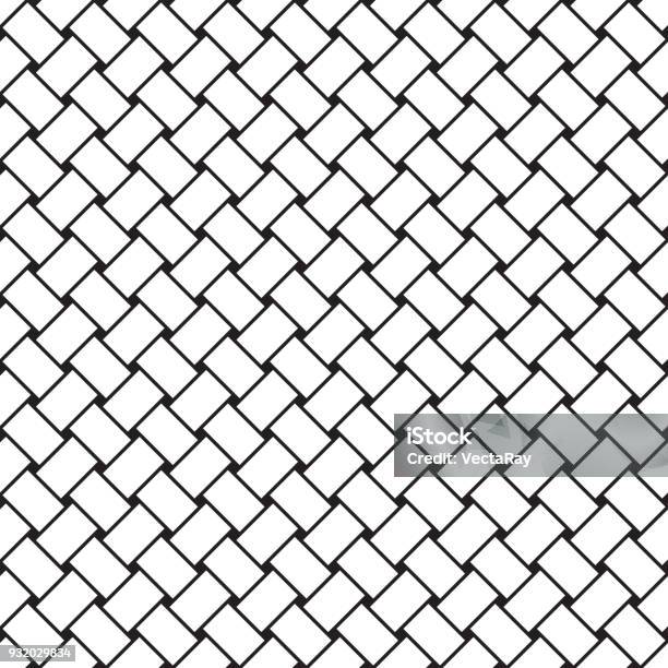 Seamless Vector Weave Pattern Stock Illustration - Download Image Now ...