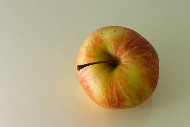 Apple from top view stock photo