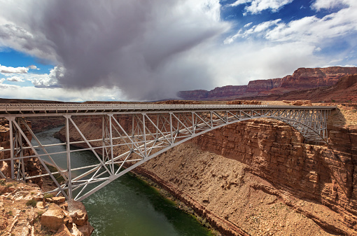 A bridge spans the Colorado River in Arizona