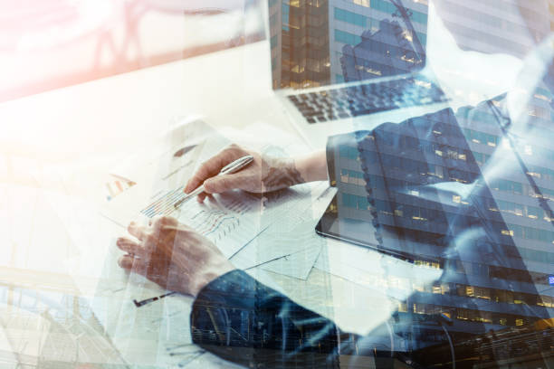 istock meeting businessman with paper graph analysis business ideas concept 932038108
