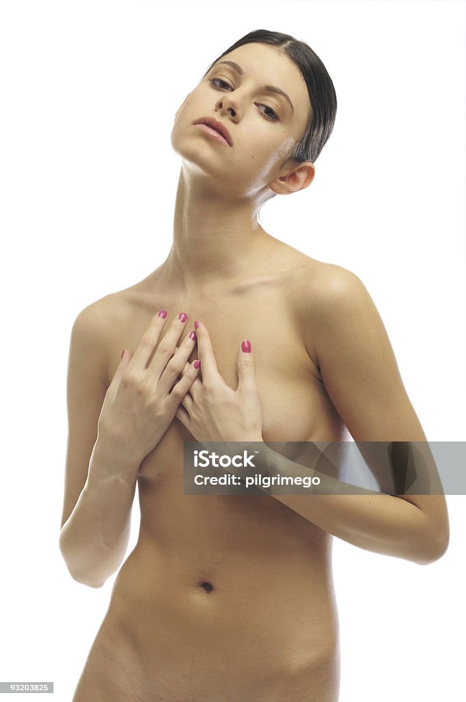 Портрет красивый naked girl - Стоковые фото Благополучие роялти-фри