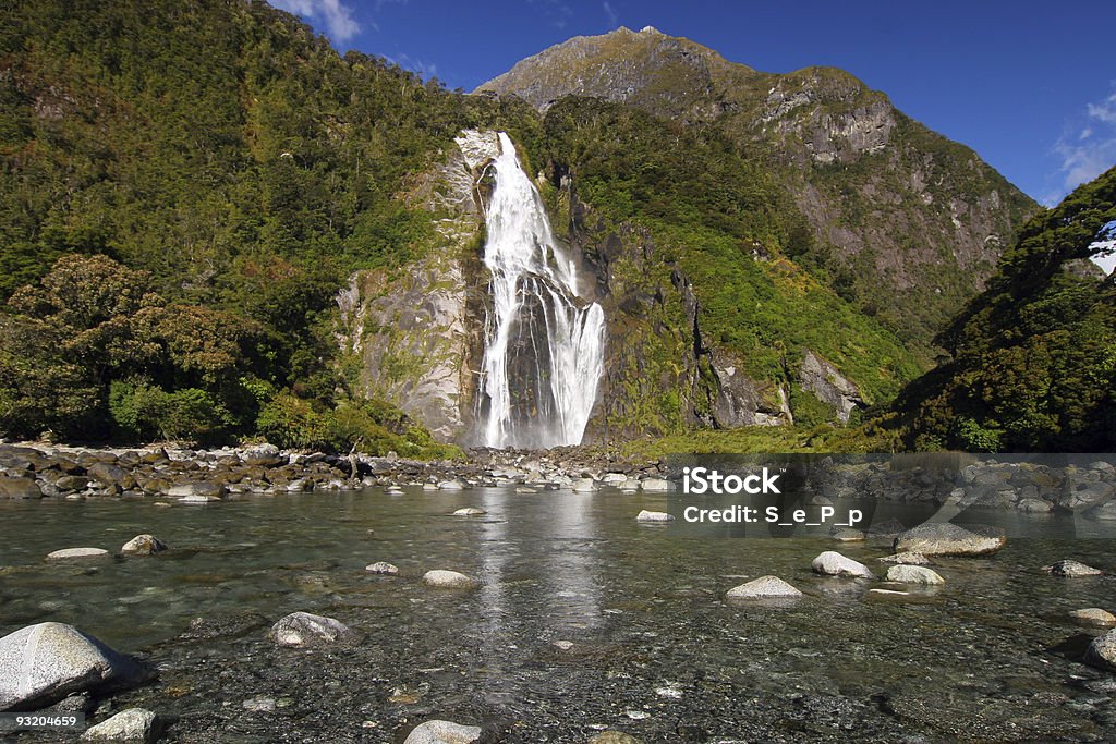 Bowen cascata, Milford Sound-Nova Zelândia - Royalty-free Ao Ar Livre Foto de stock