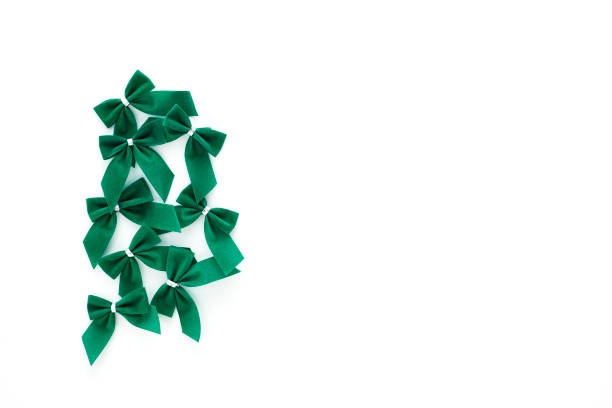 istock St Patricks Day  green bows over a white background 932046982