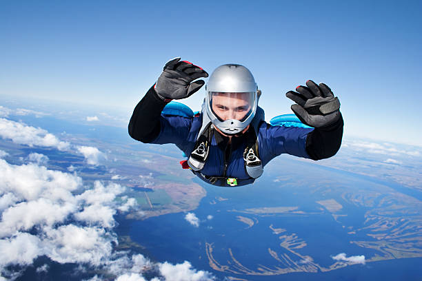 Skydiver stock photo
