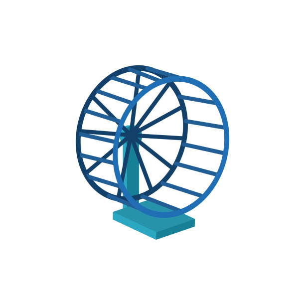 ハムスター アイコンの連続した車輪 - mouse treadmill wheel running点のイラスト素材／クリップアート素材／マンガ素材／アイコン素材